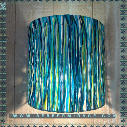 Wall lamp in raffia for living room, bedroom, office...ambient lighting BerberMirage