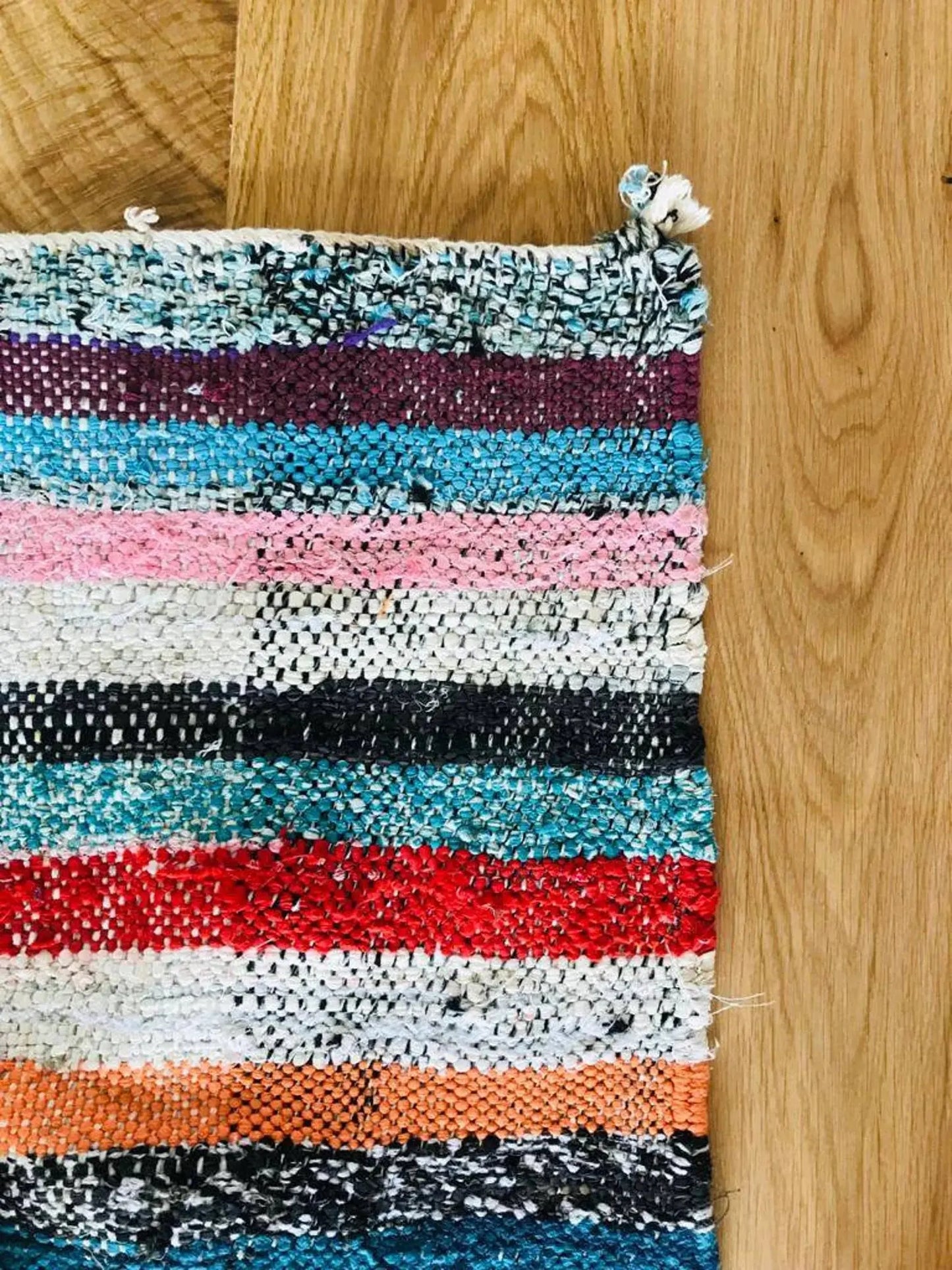 Upcycled Moroccan Berber Boucherouite Rug BerberMirage