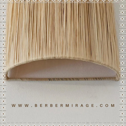 raffia wall light , raffia sconce BerberMirage